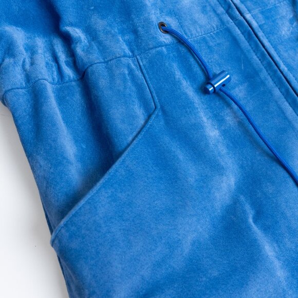 Vintage Danier Blue Suede Hooded Anorak Jacket XS - Picture 7 of 16